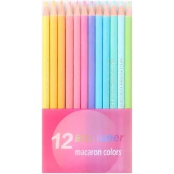 Ensemble de 12 crayons de couleurs Macaron, crayons de couleur néon pastel à base d'huile